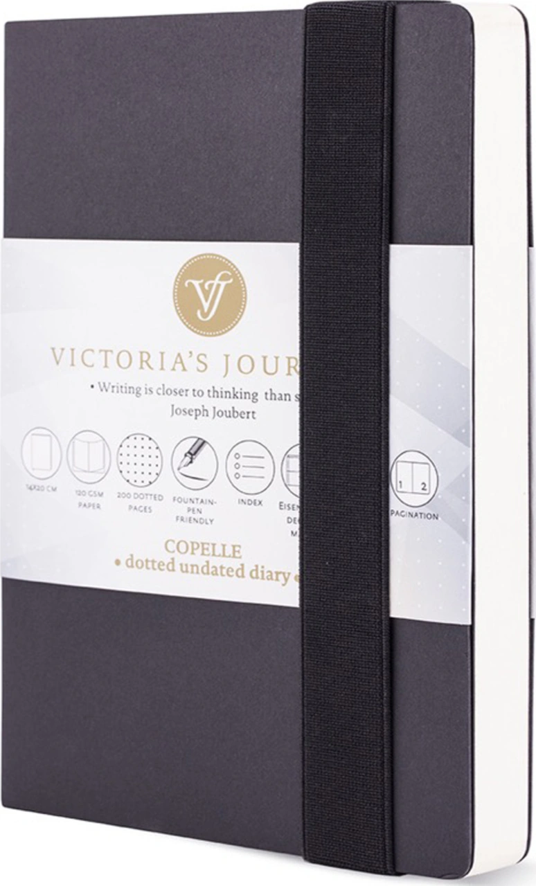 Copelle Kraft 14 21 Cm 120 Yaprak Bullet Journal - Noktalı Dolmakalem Defteri Siyah