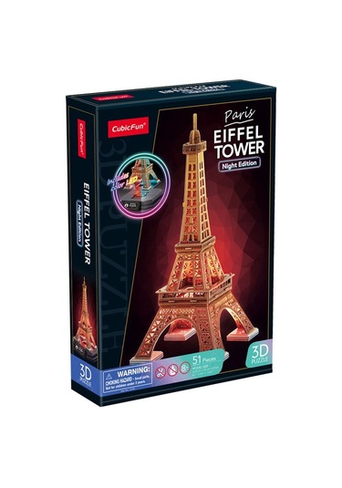 Eyfel Kulesi 3d Puzzle Led Işıklı L534h