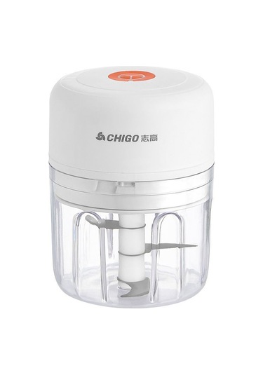 Vkemall Ev Elektrikli Sarımsak Halka Makinesi - Sarımsak Kesme, Ezme Ve Karıştırma Fonksiyonu - Beyaz Beyaz