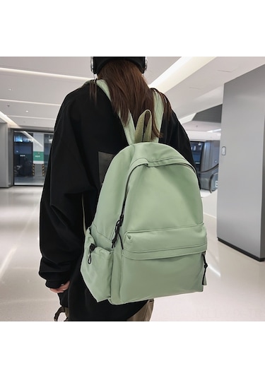 Geekyou Büyük Kapasiteli Sade Ve Şık Sırt Çantası - Ofis Ve Okul İçin Dayanıklı Kumaş, Unisex Tasarım Siyah