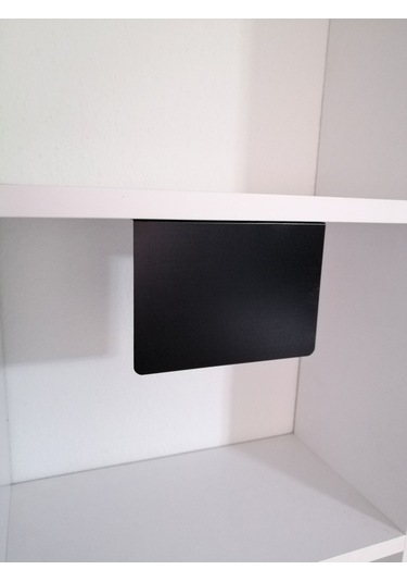 10 Ad Pvc Karatahta Siyah Etiket 14x10 Cm Yapışkanlı İsimlik Pano