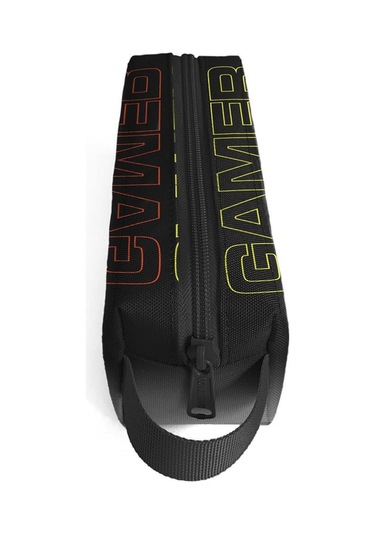 Coral High Kids Siyah Gri Gamer Desenli Kalem Çantası 22080