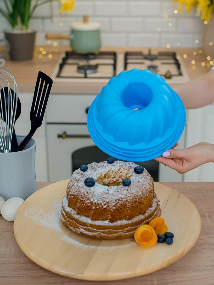 Vesna Krasna Kek İçin Silikon Yuvarlak Fırın Ve Pişirme Kalıbı 150988542 Mavi