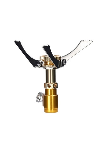 Pazly Yanıcı Taşınabilir Katlanabilir Kamp Ocağı 1600w Gazlı Sırt Çantası Altın Altın