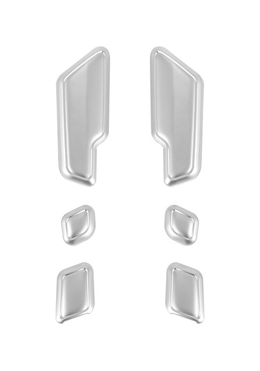 Synodicmonth Mercedes-benz E Sınıfı W204 W205 W212 W218 X204 X166 Ce Glk Gl Ml Cls Gl İçin 6 Adet Krom Araba Kapı Koltuğu Ayar Düğmeleri Anahtarı