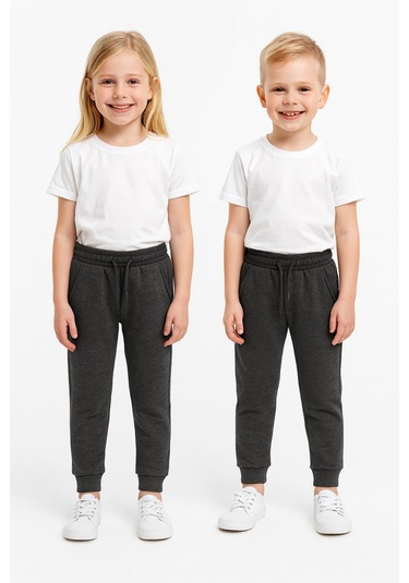 Beli Lastikli Çocuk Jogger Eşofman Altı - Alc St09272 Gri