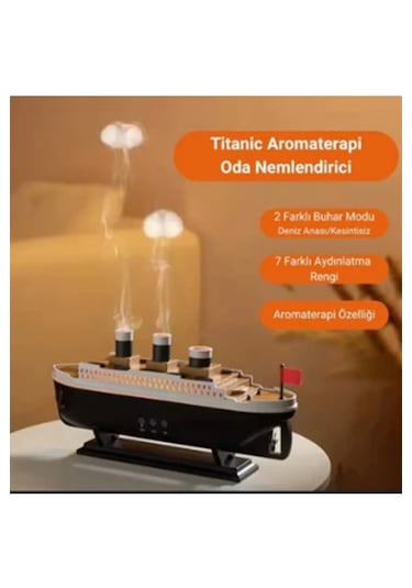 Vtn-02 Titanic Gemi Hava Nemlendirici Işık Fonksiyonlu Kumandalı