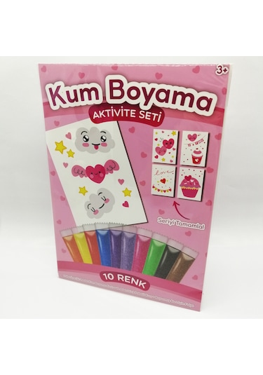 Sevimli Bulutlar Kum Boyama Aktivite Seti