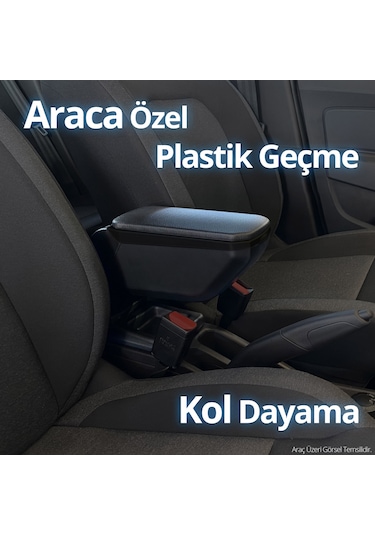 S-Dizayn Renault Clio 5 Kol Dayama Kolçak Geçmeli ABS Siyah 2019