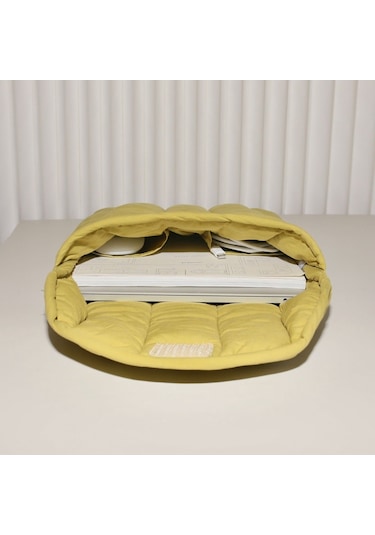 15.6-16 İnç Düz Pamuk Nakış İç Çanta Hafif Uzay Pamuk Koruyucu Kılıf Turuncu Pembe Siya