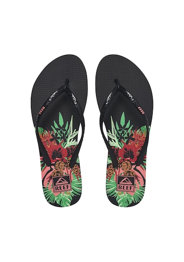 Reef  SEASIDE PRINTS Bayan  Terlik REF.CJ0253 Siyah