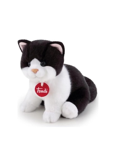 Peluş Siyah Beyaz Kedi 20 Cm