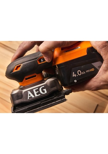 Aeg BFS18SBL-14-0 Akülü Titreşim Zımpara Akü ve Şarj Cihazı Dahil Değildir - 4935498213