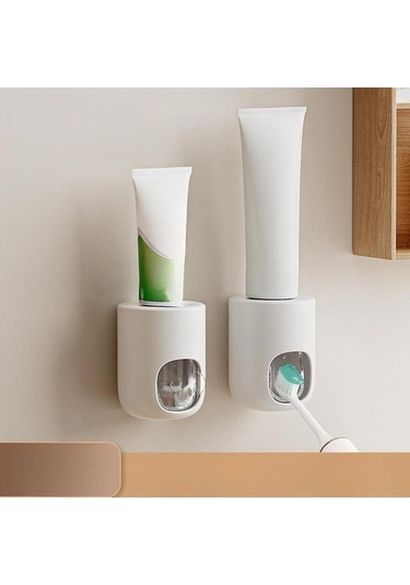 Pazly Suntek Otomatik Monte Macunu Ev Duvara Dispenseri Diş Beyaz Banyo Lf Diğer