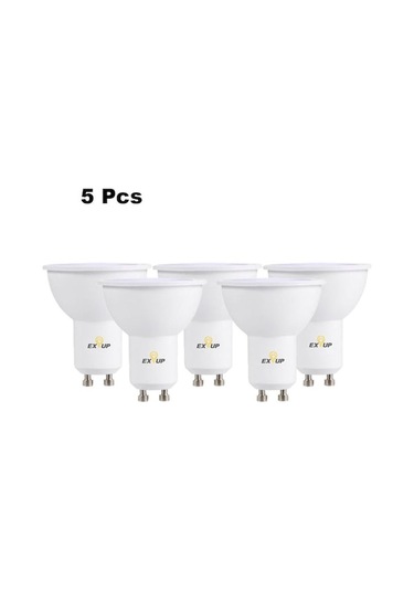 Gu10 Tabanlı 7w Led Ampul 220-240v 5 Adet Beyaz Işık 500-600lm Yumuşak Işık Deneyimi