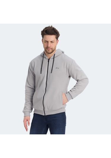 Slazenger KOZZAX IN Erkek Sweatshirt Gri