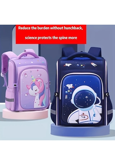 Dream011 Pembe Geniş Boyut İlkokul Çantası 2-6 Sınıflar İçin Yük Azaltma Sırt Koruma Ultra Hafif Pembe