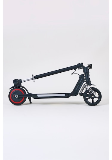 Elektrikli Çocuk Scooter 130w 3 Kademe Hız Ayarlanabilir Gidon Uzun Menzil Koruma Seti Hediye Siyah