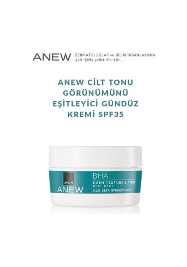 Avon Anew Bha Cilt Tonu Görünümünü Düzgünleştiren Peeling Etkili Ped 30'lu