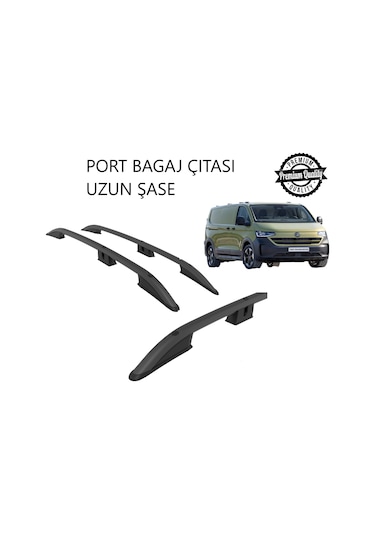 Transporter Panel Van Uzun Şase 2025 2026 2027 Portbagaj Tavan Çıtası Siyah