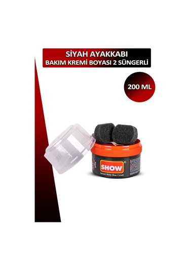 Show Ayakkabı Bakım Kremi Boyası 2 Süngerli 200 Ml 001