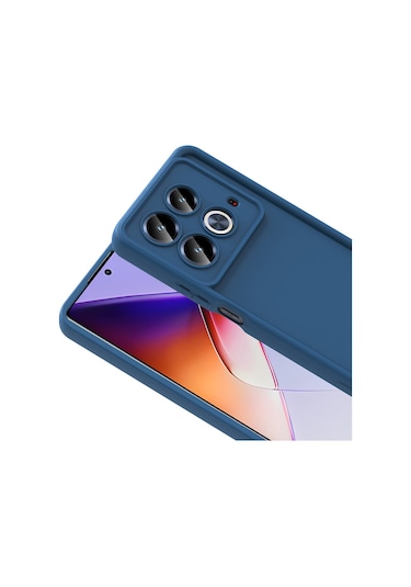 İnfinix Note 40 Pro Kılıf Kamera Korumalı Ananas Silikon Kapak Koyu Yeşil