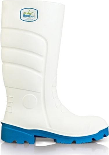 Polly Boot Galaxy 101 Beyaz Çelik Burunlu İş Çizmesi