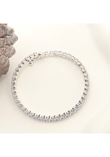 İnce Su Yolu Esnek Kelepçe Model Yüksek Kalite 316 L Çelik Silver 20 Cm Gümüş