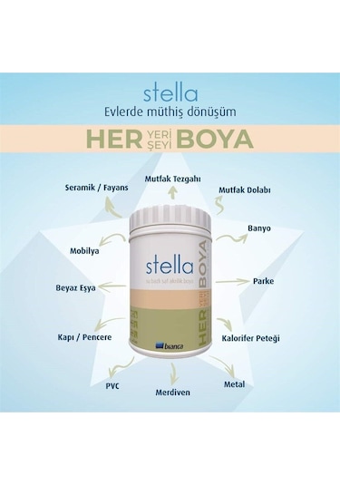 Stella Boya Siyah 0,50 Lt Diğer