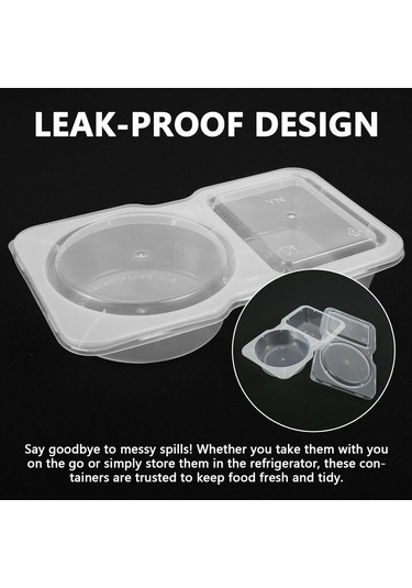 Geeroyoo Çift Bölmeli Sızdırmaz Baharat Saklama Kapları, 20'li Set, Pratik Ve Kullanışlı Tasarım