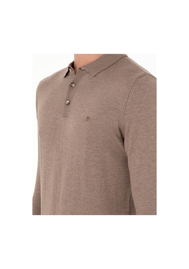Pierre Cardin Erkek Vizon Melanj Kazak /triko 50296623-vr174 Vizon Melanj