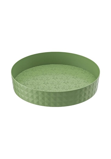 Kangvka 22.5 Cm Kare Döner Tepsisi - Çeşni, Kozmetik, Ev Eşyaları İçin Düzenleyici, Çalışma Alanını Temiz Tutar Yeşil