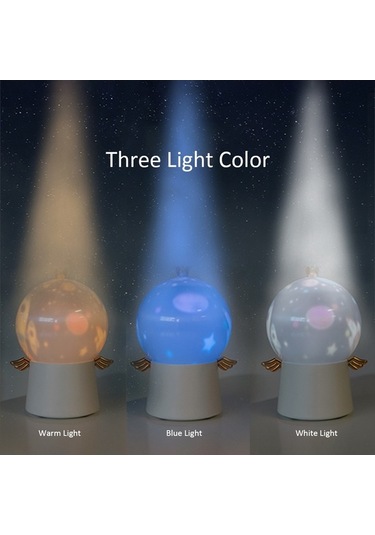 360 Dönen Led Gece Lambası: Romantik Müzik Kutusu İle Rahatlatıcı Yatak Odası Aydınlatması Diğer Diğer