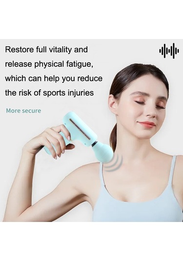 Zd8889 Mini Fasya Cihazı Kas Gevşetme Masaj Sopa El Titreşim Taşınabilir Masaj Tabancası Mavi Çok Renkli