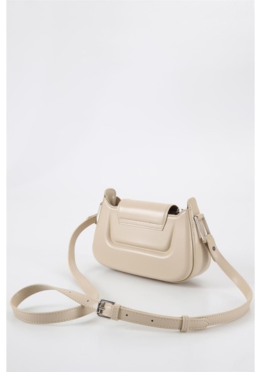 Ççs 17559 Kadın Omuz Askılı El Çantası-bej Bej