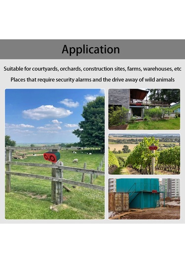 Reedark Güneş Enerjili Hayvan/kuş Çevirici Alarm: 5-8m Enstrüman Mesafesi, Ir Kumanda, 4 Mod Işıklı Sesli Uyarı, N911t