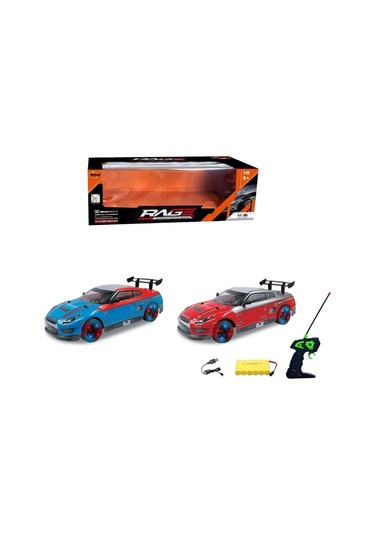 Toycraft Racerx 1:10 Ölçek Uzaktan Kumandalı Yüksek Hızlı Yarış Arabası 10 15 Km/h - Mavi