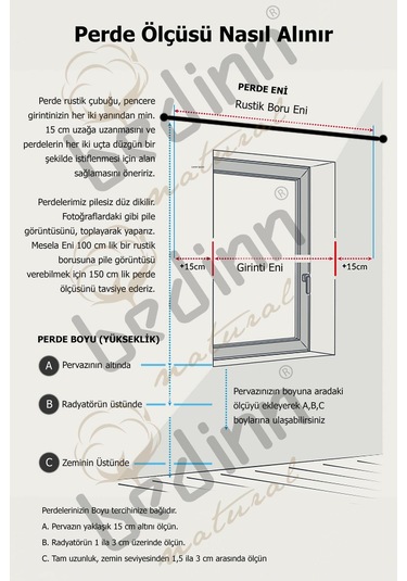 Naturel Fırfırlı Perde Farbalı Vintage Tek Kanat Krem Krem