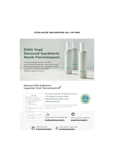 Hassas Ciltlere Nem Ve Ph Dengesi Sunan Losyon Dashu Fleef Cica-aloe Balancing All İn One