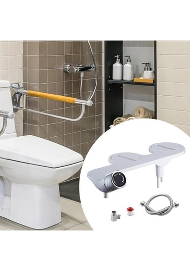 Tongxida Suntek Bide Klozet Aparatı, Beyaz, Yıkama Basıncı Ayarlanabilir Beyaz