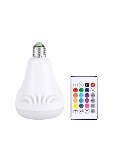 M M Kumandalı Bluetooth Hoparlör Ampul Ld-37 Renkli