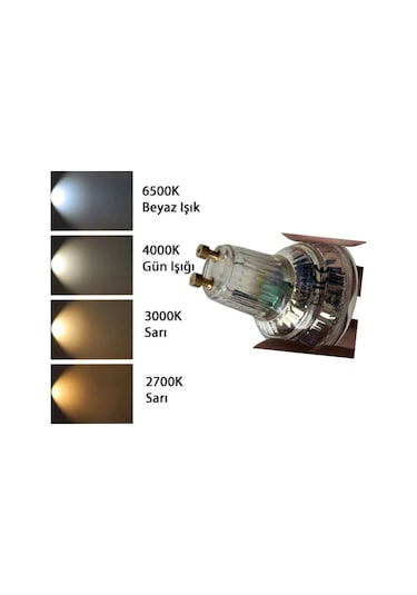 4 Adet Ledvance 6w Ilık Beyaz 4000k Dim Edilebilir Gu10 Duylu Cam Spot Ampul