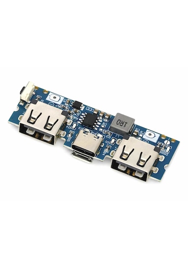 Powerbank Devresi 5v 2.4a Dual Usb Çıkış Type C Micro Usb Giriş