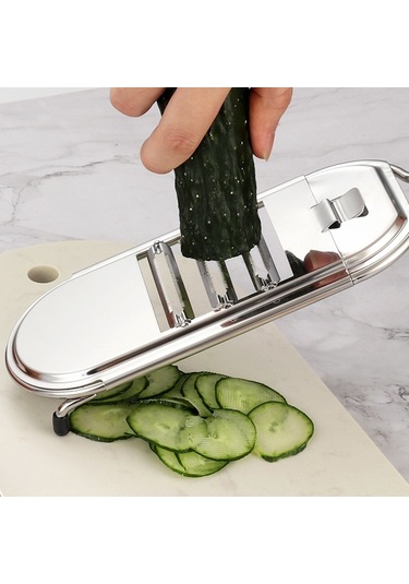 Paslanmaz Çelik Sebze Kesici Grater, Spesifikasyon: 4 Bıçak Renkli Kutu, Boyut:4 Bıçak Renkli Kutu Diğer