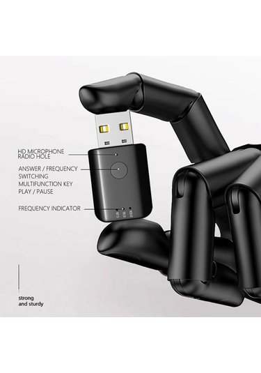 Cbtx Hq-h5 Araç Kablosuz Ses Adaptörü Bluetooth Usb Alıcı Mp3 Çalma Fm Verici Sürüş Navigasyon İçin Araç Ses Adaptörü