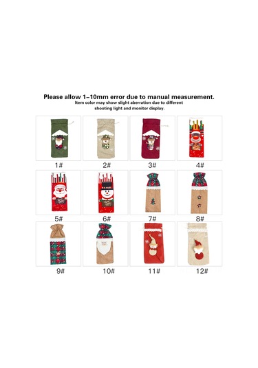 Qingmipy Noel Şarap Flaske Kılıfı, Santa Ve Kar Tanesi Desenli, Ayarlanabilir Kapanma, Noel Partisi Dekorasyonu, Hediye Çantası Kırmızı, 31 14cm