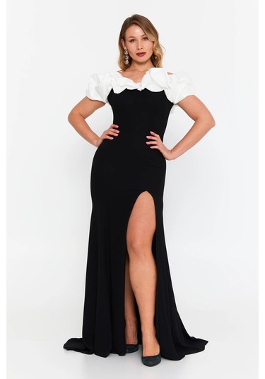 Şeref Vural Kadın Büyük Beden Derin Yırtmaçlı Balık Form Maxi Abiye Elbise 8319 Siyah-beyaz Siyah-beyaz Şeref Vural Kadın Büyük Beden Derin Yırtmaçlı Balık Form Maxi Abiye Elbise 8319 Siyah-beyaz Siyah-beyaz