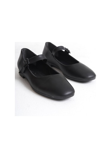 Garantili D552 Günlük Ortopedik Kadın Babet Ayakkabı Siyah
