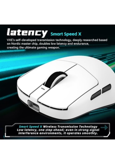 Atk Vxe Dragonfly R1 Se+ Beyaz Bluetooth Usb Type-c 18000 Dpı Oyun Faresi Beyaz
