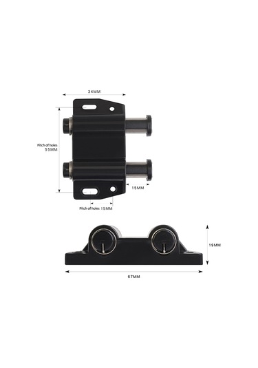Çift Açılımlı Mıknatıs Otomatik Rebounder Anahtarı Beyaz